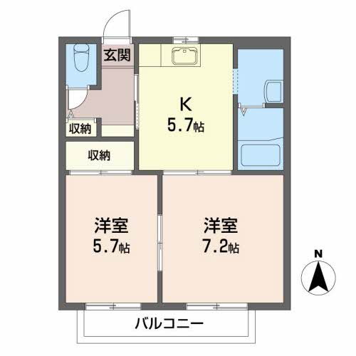 フレグランス広瀬　２０５号室