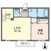 ウィル　クレールⅢ　１０２号室 サムネイル1