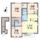 プロスペレジャルダンD　202号室 サムネイル1